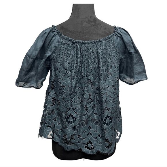 💎 Moulinette Soeurs Lace Floral Top - Picture 3 of 8